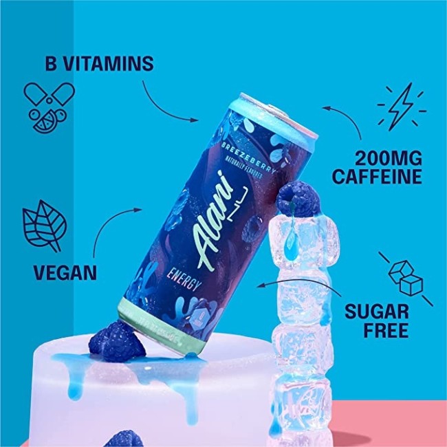 Alani Nu Energy, Energizant Cu Aroma De Breezeberry, 355 Ml Alani Nu Energy, Energizant Cu Aroma De Breezeberry, 355 Ml