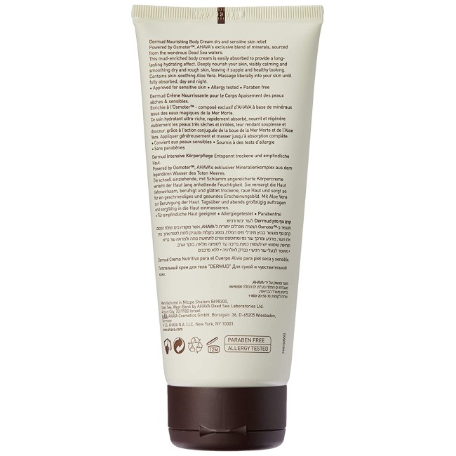 Ahava Dermud Intensive Body Cream, Crema De Corp Pe Baza De Namol, 200ml