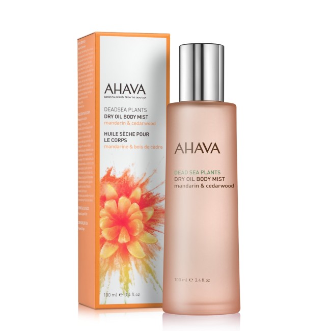 Ahava Dry Oil Body Mist Mandarin & Cedarwoo, Ulei Uscat Pentru Corp, 100 Ml