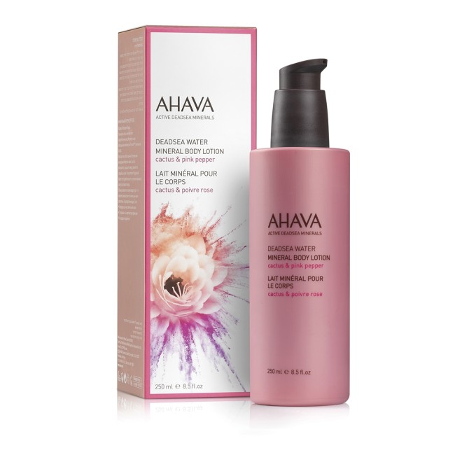 Ahava Mineral Body Lotion Cactus & Pink Pepper, Lotiune De Corp Pe Baza De Minerale, 250 Ml