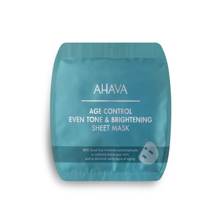 Ahava Age Control Even Tone & Brightenning Sheet Mask,  Masca Pentru Intinerirea Si Fermitatea Tenului, 17 G Ahava Age Control Even Tone & Brightenning Sheet Mask,  Masca Pentru Intinerirea Si Fermitatea Tenului, 17 G