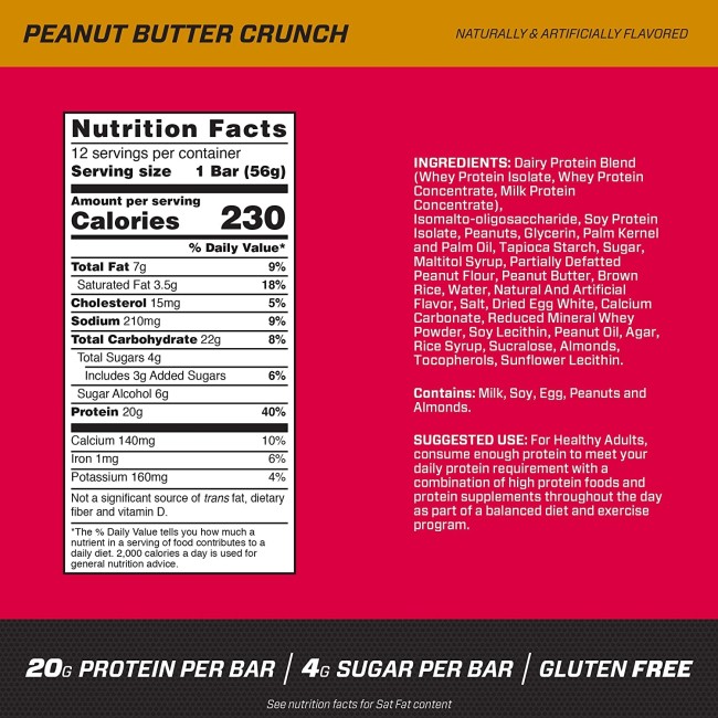 Bsn Syntha-6 Protein Crisp, Baton Proteic, Cu Aroma De Unt De Arahide Crocant, 56 G Bsn Syntha-6 Protein Crisp, Baton Proteic, Cu Aroma De Unt De Arahide Crocant, 56 G