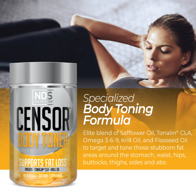 Nds Nutrition Censor Body Toner, Formula Cla Pentru Tonifierea Corporala, 90 Cps