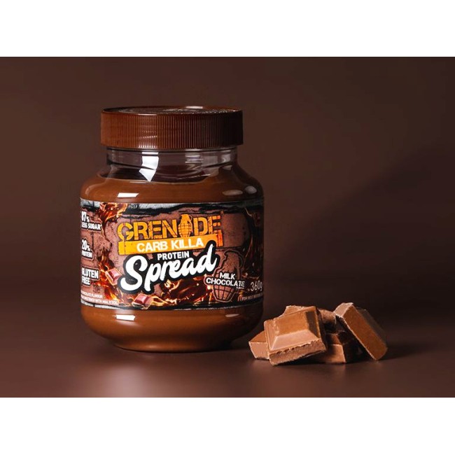 Carb Killa Protein Spread, Crema Proteica Tartinabila, Cu Aroma De Ciocolata Cu Lapte, 360 G Carb Killa Protein Spread, Crema Proteica Tartinabila, Cu Aroma De Ciocolata Cu Lapte, 360 G