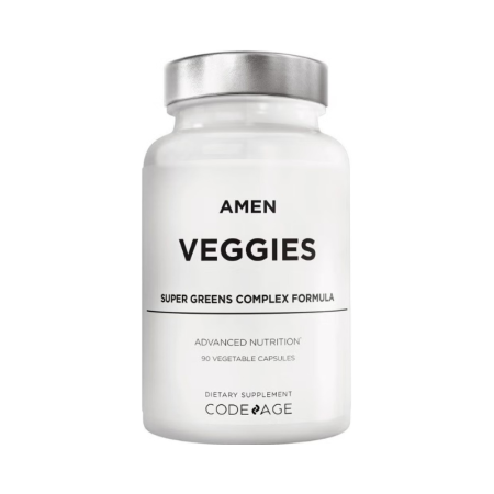 Codeage Amen Super Greens Complex Formula, Formula Premium De Legume Si Ciuperci Pentru Energie Si Vitalitate, 90 Cps