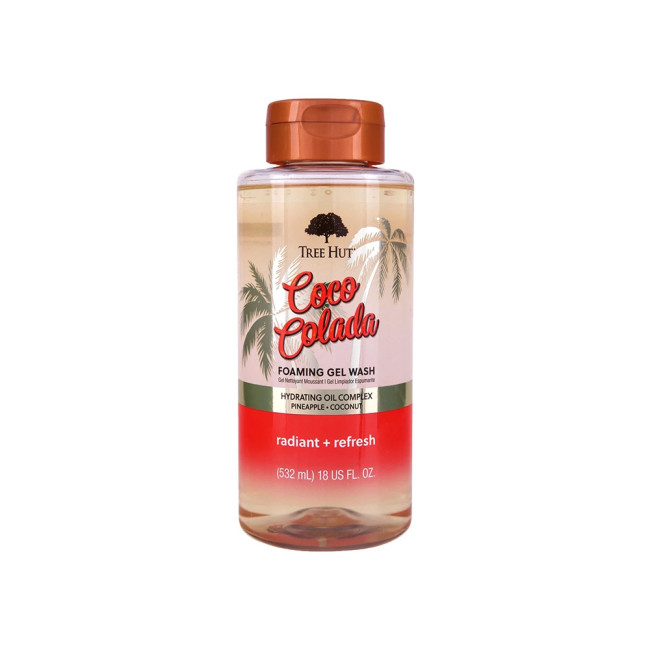 Tree Hut Foaming Gel Wash Coco Colada, Gel De Dus  Cu Aroma De Coco Colada, 532 Ml
