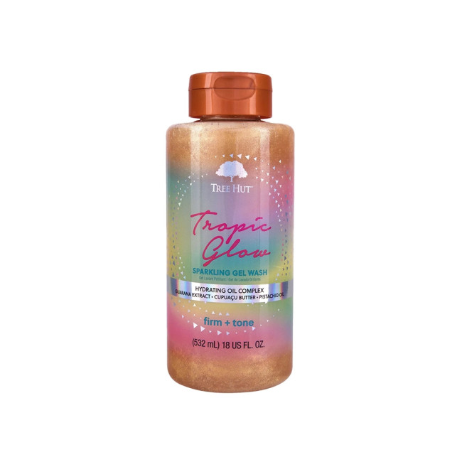Tree Hut Sparkling Gel Wash Tropic Glow, Gel De Dus Cu Sclipici, 532 Ml