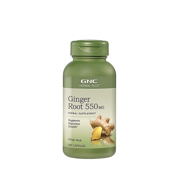 Gnc Herbal Plus Ginger Root 550 Mg, Radacina De Ghimbir, 100 Cps