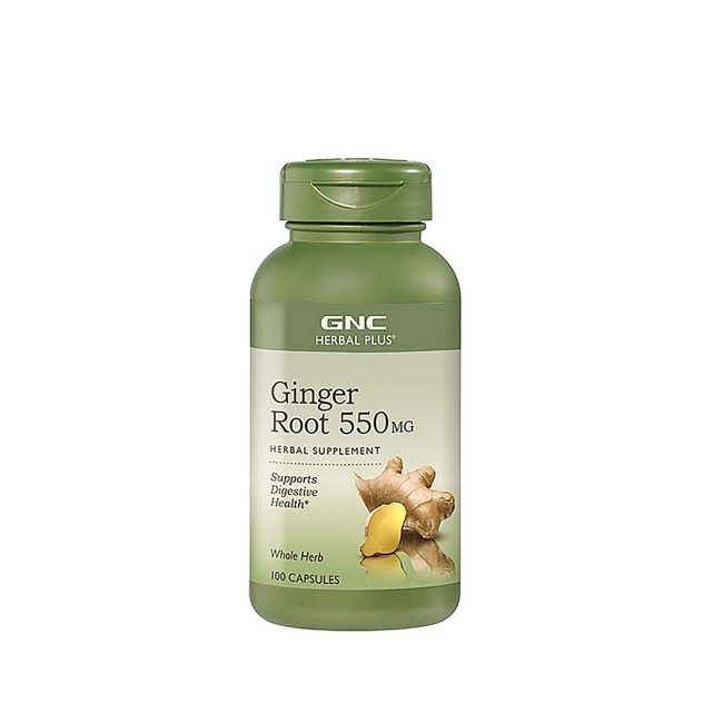 Gnc Herbal Plus Ginger Root 550 Mg, Radacina De Ghimbir, 100 Cps Gnc Herbal Plus Ginger Root 550 Mg, Radacina De Ghimbir, 100 Cps