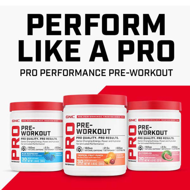Gnc Pro Performance Pre-workout - Watermelon Flavor, Pre-workout, Cu Aroma De Pepene, 327g