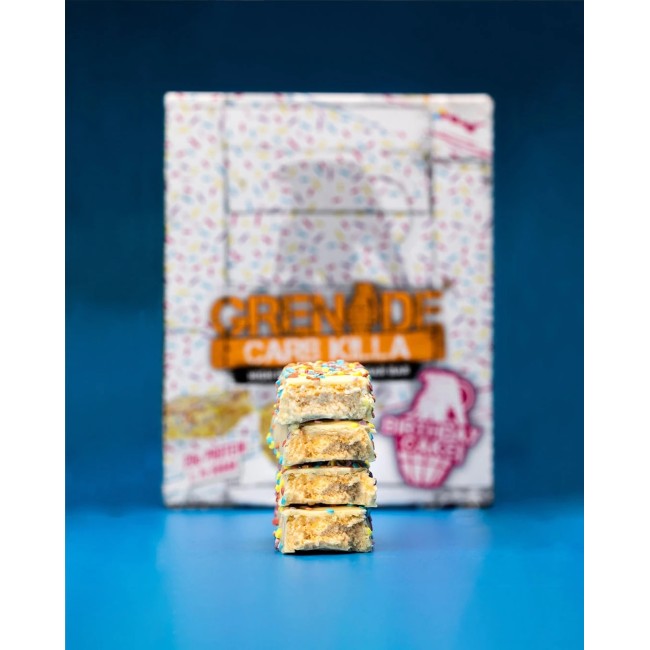 Grenade Carb Killa Protein Bar, Baton Proteic, Cu Aroma De Tort Aniversar, 60g Grenade Carb Killa Protein Bar, Baton Proteic, Cu Aroma De Tort Aniversar, 60g