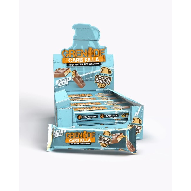 Grenade Carb Killa Protein Bar, Baton Proteic, Cu Aroma De Prajitura Cu Bucati De Ciocolata, 60g Grenade Carb Killa Protein Bar, Baton Proteic, Cu Aroma De Prajitura Cu Bucati De Ciocolata, 60g