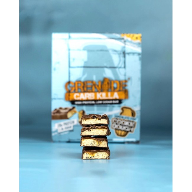 Grenade Carb Killa Protein Bar, Baton Proteic, Cu Aroma De Prajitura Cu Bucati De Ciocolata, 60g Grenade Carb Killa Protein Bar, Baton Proteic, Cu Aroma De Prajitura Cu Bucati De Ciocolata, 60g