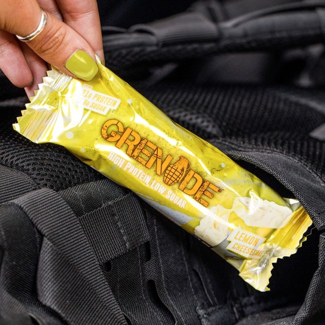 Grenade High Protein, Low Sugar Bar Lemon Cheesecake, Baton Proteic Cu Aroma De Cheesecake De Lamaie, 60 G