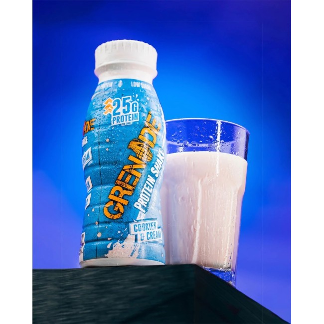 Grenade Carb Killa Protein Shake, Shake Proteic Rtd Cu Aroma De Biscuiti Si Frisca, 330 Ml