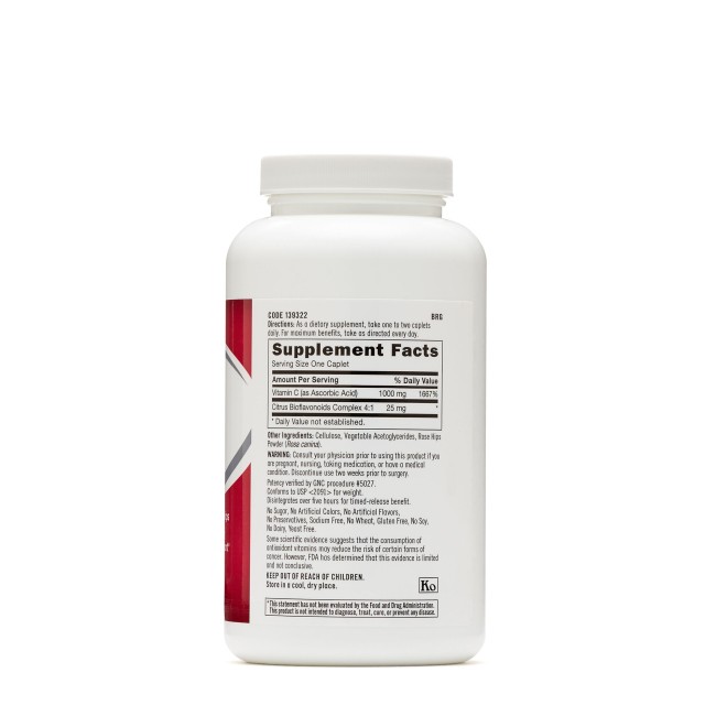 Gnc Vitamina C 1000 Mg Cu Bioflavonoide Si Eliberare Prelungita, 180 Tb Gnc Vitamina C 1000 Mg Cu Bioflavonoide Si Eliberare Prelungita, 180 Tb