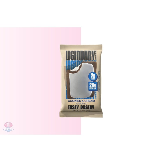 Legendary Foods Tasty Pastry Cake Style, Prajitura Proteica Cu Aroma De Biscuiti Cu Crema, 61 G Legendary Foods Tasty Pastry Cake Style, Prajitura Proteica Cu Aroma De Biscuiti Cu Crema, 61 G