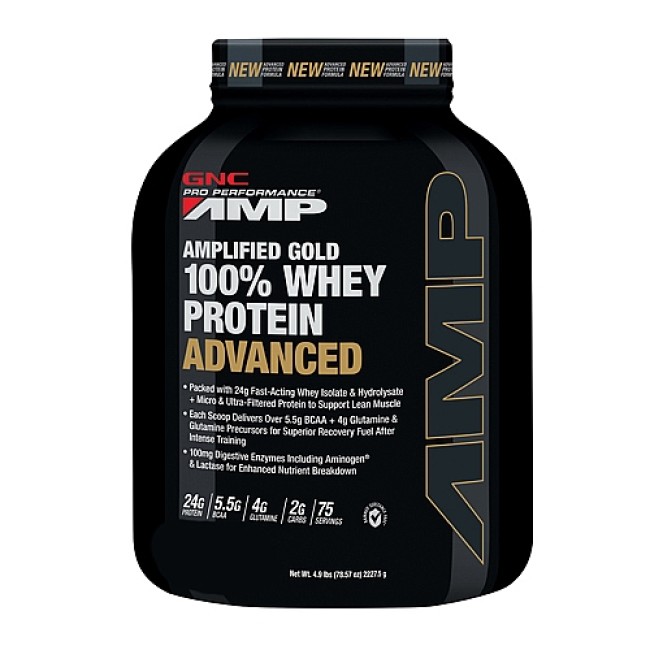 Gnc Pro Performance Amp Amplified Gold Proteina Din Zer Advanced Cu Aroma De Ciocolata, 2325 G Gnc Pro Performance Amp Amplified Gold Proteina Din Zer Advanced Cu Aroma De Ciocolata, 2325 G