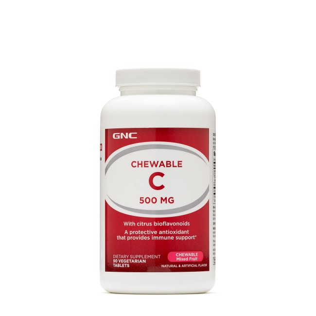 Gnc Chewable C 500 Mg, Vitamina C Masticabila, 90 Tb Gnc Chewable C 500 Mg, Vitamina C Masticabila, 90 Tb
