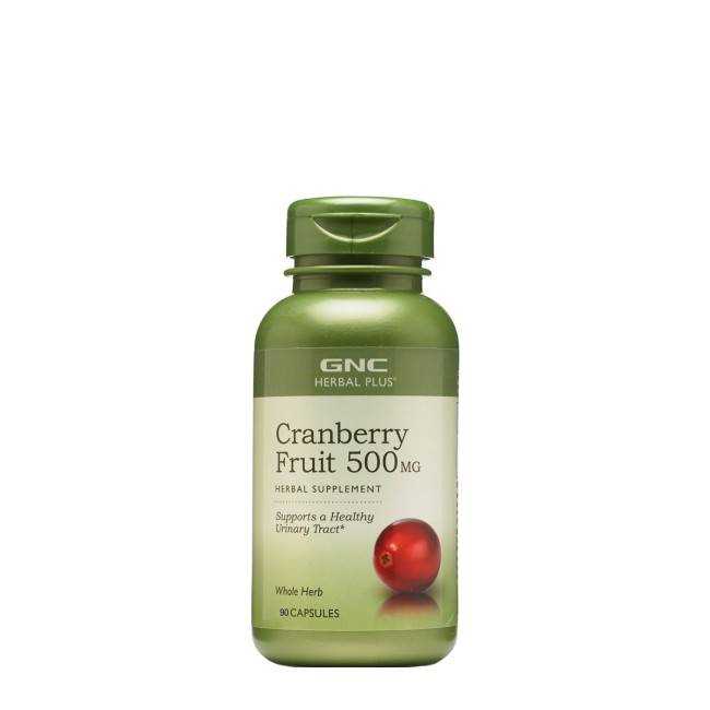 Gnc Herbal Plus Cranberry Fruit 500 Mg, Extract Din Fruct De Merisor, 90 Cps
