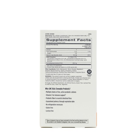Gnc Milestones Kids Chewable Probiotic, Probiotice Masticabile Pentru Copii 4-12 Ani, Cu Aroma Naturala De Capsuni, 30 Tb Gnc Milestones Kids Chewable Probiotic, Probiotice Masticabile Pentru Copii 4-12 Ani, Cu Aroma Naturala De Capsuni, 30 Tb