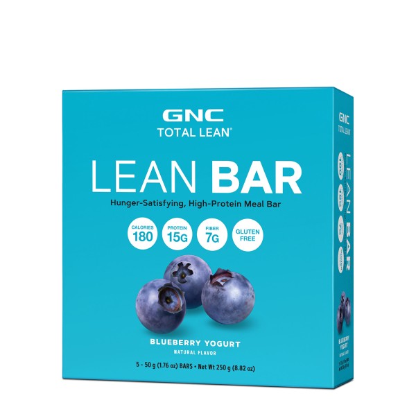 Gnc Total Lean Lean Bar, Baton Proteic, Cu Aroma De Iaurt Si Afine, 50g