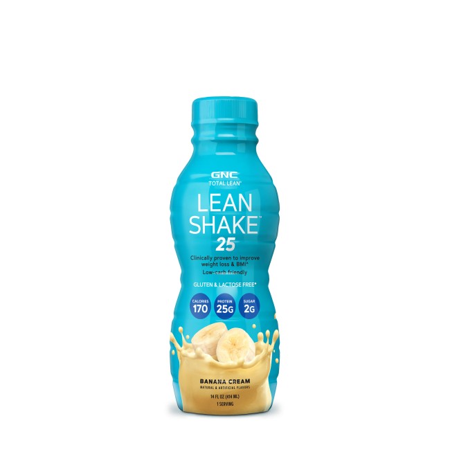 Gnc Total Lean Lean Shake 25, Shake Proteic Rtd Cu Aroma De Banane, 414 Ml Gnc Total Lean Lean Shake 25, Shake Proteic Rtd Cu Aroma De Banane, 414 Ml