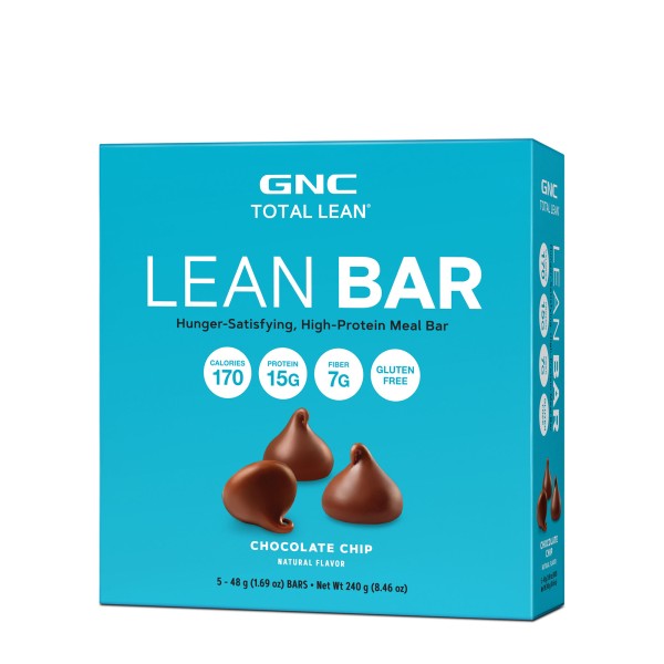 Gnc Total Lean Lean Bar, Baton Proteic, Cu Aroma De Fulgi De Ciocolata, 48 G