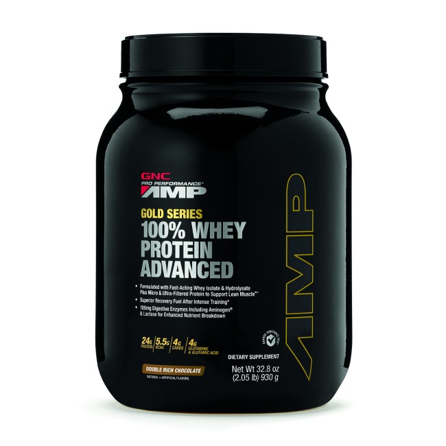 Gnc Amp Gold Series 100% Whey Protein Advanced, Proteina Din Zer, Cu Aroma De Ciocolata, 930 G Gnc Amp Gold Series 100% Whey Protein Advanced, Proteina Din Zer, Cu Aroma De Ciocolata, 930 G