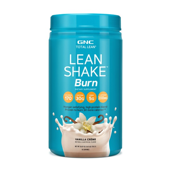 Gnc Total Lean Lean Shake Burn, Shake Proteic, Cu Aroma De Vanilie, 739.2 G