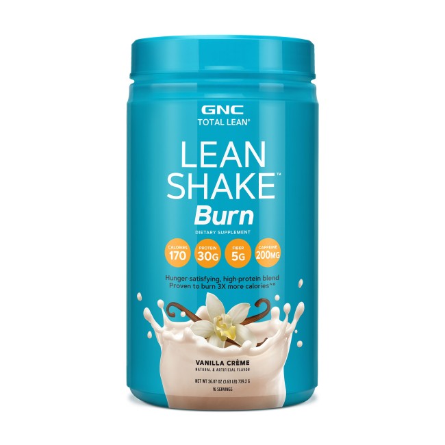 Gnc Total Lean Lean Shake Burn, Shake Proteic, Cu Aroma De Vanilie, 739.2 G Gnc Total Lean Lean Shake Burn, Shake Proteic, Cu Aroma De Vanilie, 739.2 G