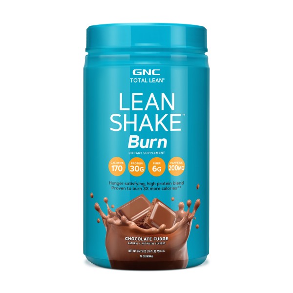 Gnc Total Lean Lean Shake Burn, Shake Proteic, Cu Aroma De Ciocolata, 758.4 G