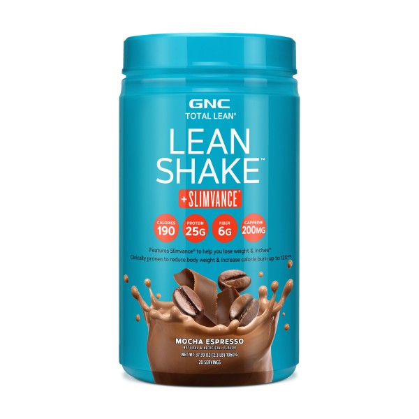 Gnc Total Lean Lean Shake + Slimvance, Shake Proteic Cu Slimvance, Cu Aroma De Cafea, 1060 G
