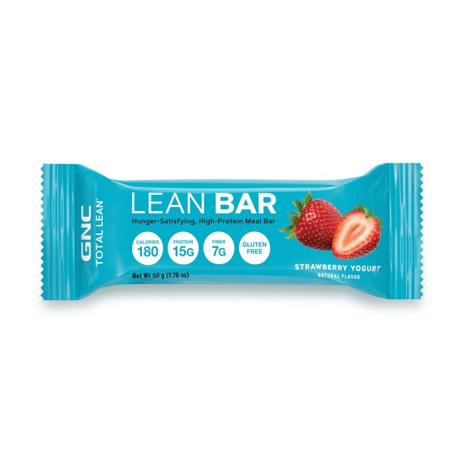 Gnc Total Lean Lean Bar, Baton Proteic, Cu Aroma De Capsuni Si Iaurt, 50g