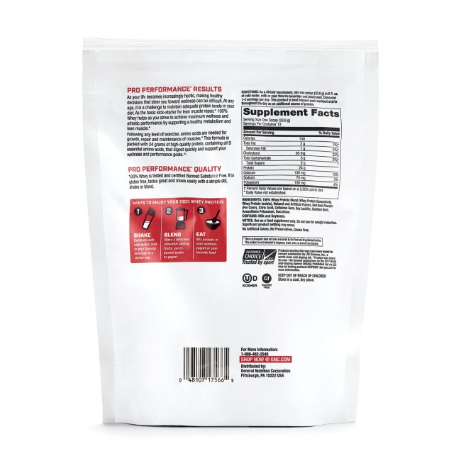 Gnc Pro Performance 100% Whey, Proteina Din Zer, Cu Aroma De Capsuni, 405.6g Gnc Pro Performance 100% Whey, Proteina Din Zer, Cu Aroma De Capsuni, 405.6g