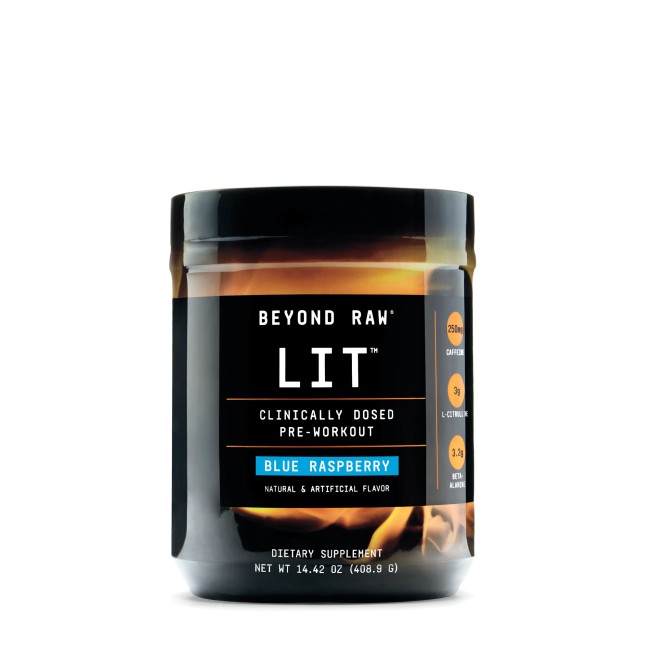 Gnc Beyond Raw Lit, Formula Pre-workout, Aroma De Zmeura Albastra, 408.9 G