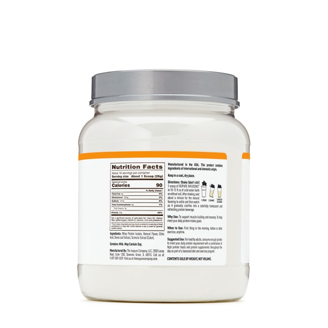 Isopure Infusions, Proteina Izolata Din Zer, Cu Aroma De Citrice, 400 G Isopure Infusions, Proteina Izolata Din Zer, Cu Aroma De Citrice, 400 G