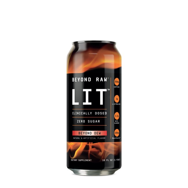 Gnc Beyond Raw Lit On The Go Beyond Dew, Bautura Pre-workout Rtd, 473ml Gnc Beyond Raw Lit On The Go Beyond Dew, Bautura Pre-workout Rtd, 473ml