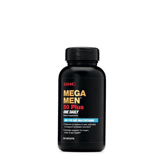 Gnc Mega Men 50 Plus One Daily, Complex De Multivitamine Pentru Barbati, 60 Tb