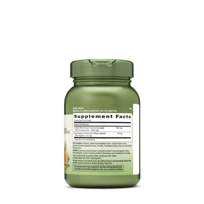 Gnc Herbal Plus Turmeric Curcumin 1000 Mg, 60 Tb