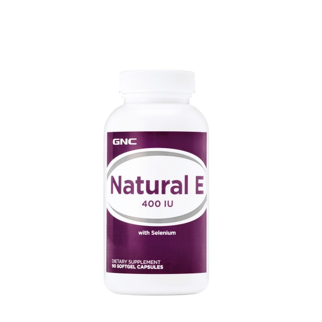 Gnc Natural E, Vitamina E Naturala 400 Ui Cu Seleniu, 90 Cps Gnc Natural E, Vitamina E Naturala 400 Ui Cu Seleniu, 90 Cps