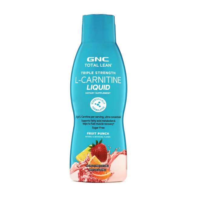 Gnc Total Lean Triple Strength L-carnitine Liquid, L-carnitina Lichida, Cu Aroma De Punch De Fructe, 473 Ml Gnc Total Lean Triple Strength L-carnitine Liquid, L-carnitina Lichida, Cu Aroma De Punch De Fructe, 473 Ml