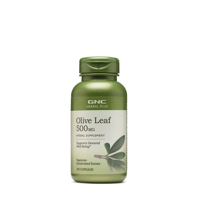 Gnc Herbal Plus Olive Leaf 500mg, Extract Din Frunze De Maslin, 100 Cps Gnc Herbal Plus Olive Leaf 500mg, Extract Din Frunze De Maslin, 100 Cps