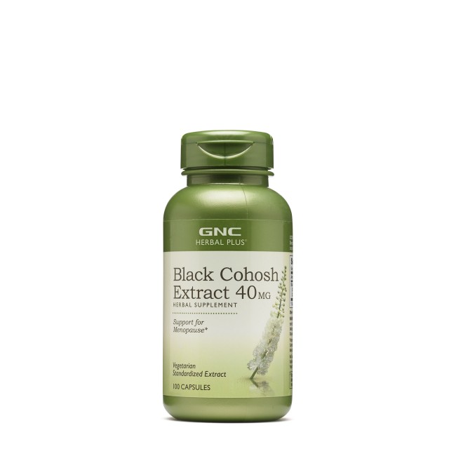 Gnc Herbal Plus Black Cohosh 40 Mg, Extract Standardizat De Cohos Negru, 100 Cps Gnc Herbal Plus Black Cohosh 40 Mg, Extract Standardizat De Cohos Negru, 100 Cps
