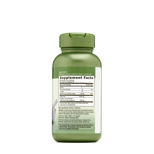 Gnc Herbal Plus Cranberry & D-mannose, Merisor Si D-manoza Cu Vitamina C, 60 Cps Gnc Herbal Plus Cranberry & D-mannose, Merisor Si D-manoza Cu Vitamina C, 60 Cps