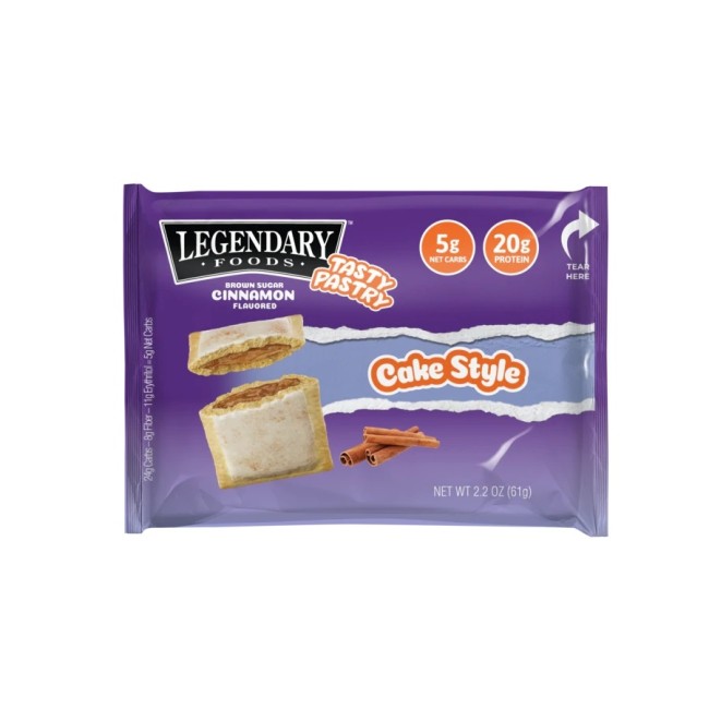 Legendary Foods Tasty Pastry Cake Style, Prajitura Proteica Cu Aroma De Scortisoara Si Zahar Brun, 61 G