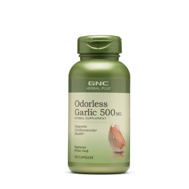 Gnc Herbal Plus Odorless Garlic, Usturoi Inodor, 500 Mg, 100 Cps Gnc Herbal Plus Odorless Garlic, Usturoi Inodor, 500 Mg, 100 Cps