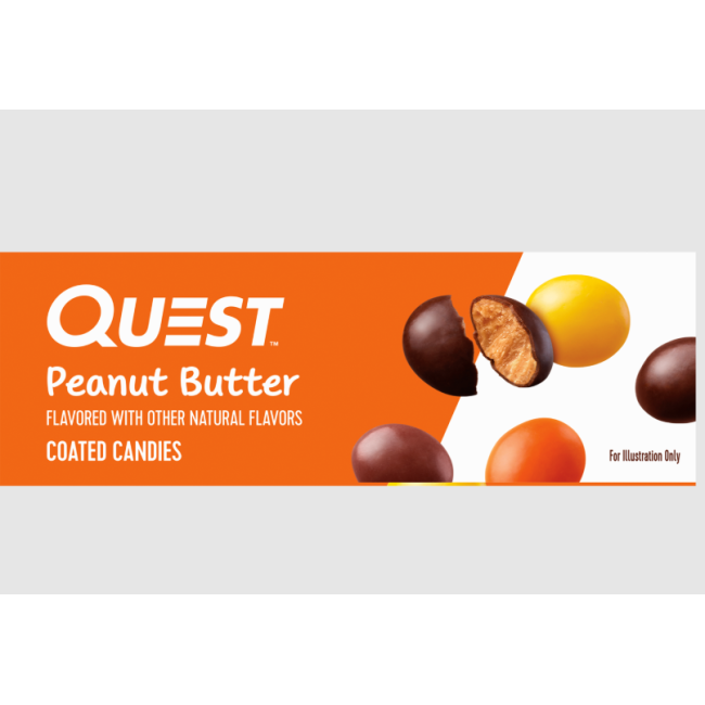 Quest Chocolatey Peanut Butter Coated Candies, Bomboane Proteice Cu Aroma De Unt De Arahide, 49g Quest Chocolatey Peanut Butter Coated Candies, Bomboane Proteice Cu Aroma De Unt De Arahide, 49g