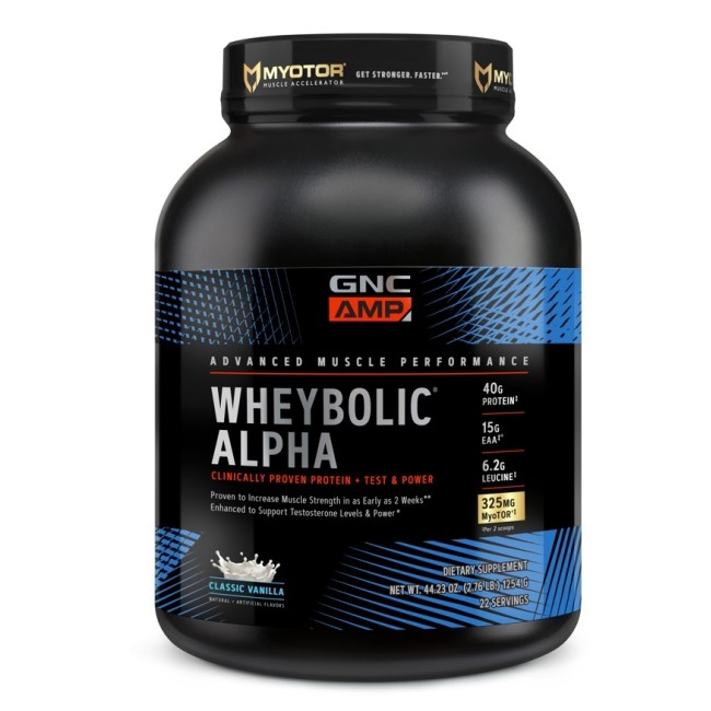 Gnc Amp Wheybolic Alpha, Proteina Din Zer, Cu Aroma De Vanilie, 1254 G