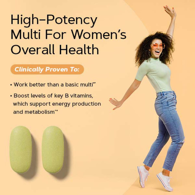 Gnc Women's Multivitamin Energy & Metabolism, Complex De Multivitamine Pentru Femei, 90 Tb Gnc Women's Multivitamin Energy & Metabolism, Complex De Multivitamine Pentru Femei, 90 Tb
